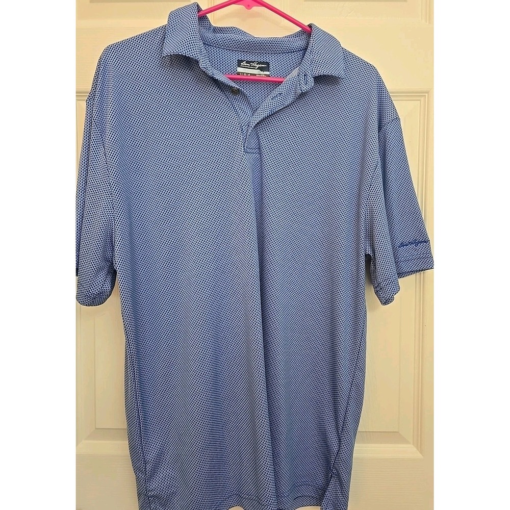 Ben Hogan Performance Men's Short‎ Sleeve Polo Shirt Large Blue Golf